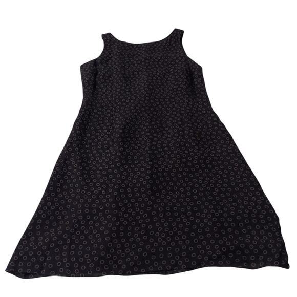 ANN TAYLOR Silk Dress 12 Flowy Black Classic Chic Special Event Office‎ Career - Picture 3 of 12